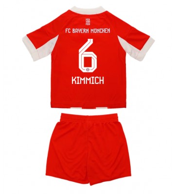 Lacne Dětský Futbalové dres Bayern Munich Joshua Kimmich #6 2025-26 Krátky Rukáv - Domáci (+ trenírky)